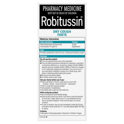 Robitussin Dry Cough Forte 200ml