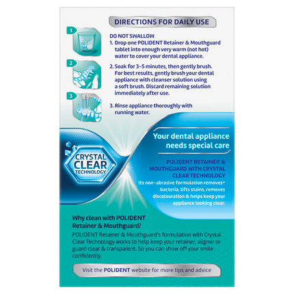 Polident Retainer & Mouthguard Daily Cleanser 36 Tablets