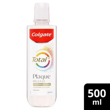 Colgate Mouthwash Total Plaque Release Clear Mint 500ml