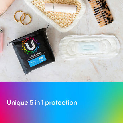 U By Kotex Regular Ultrathins Pads 14 Pack