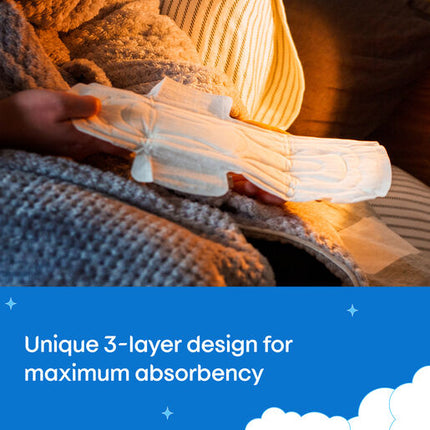 U By Kotex Overnight Ultrathins Pads Regular 10 Pack