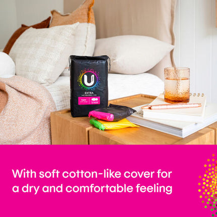 U By Kotex Super Extra Pads With Wings 14 Pack