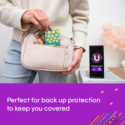 U By Kotex Protect Liners with Design 30 Pack