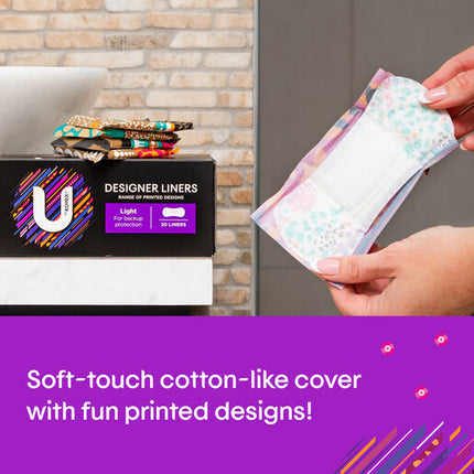 U By Kotex Protect Liners with Design 30 Pack