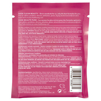Hask Keratin Protection Smoothng Deep Conditioner Sachet 50g