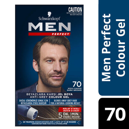 Schwarzkopf Men Perfect Hair Colour 70 Natural Dark Brown