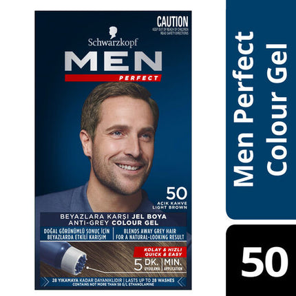 Schwarzkopf Men Perfect Hair Colour 50 Natural Light Brown