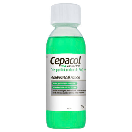 Cepacol Antibacterial Mint Mouthwash 150ml