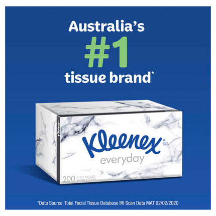 Kleenex Everyday Facial Tissues 2 Ply 200 Pack