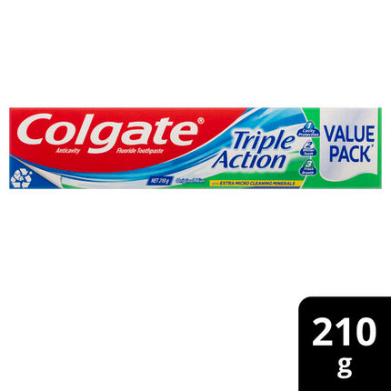 Colgate Triple Action Mint Toothpaste 210g