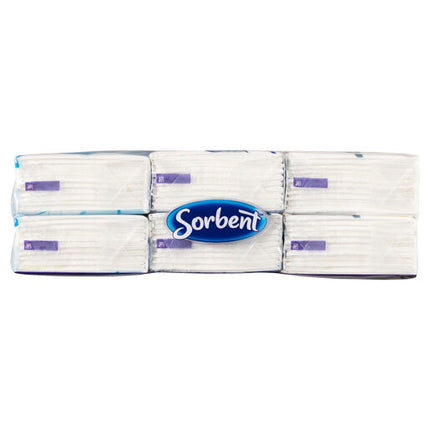 Sorbent Soft White Pocket Facial Tissues 6 Pack