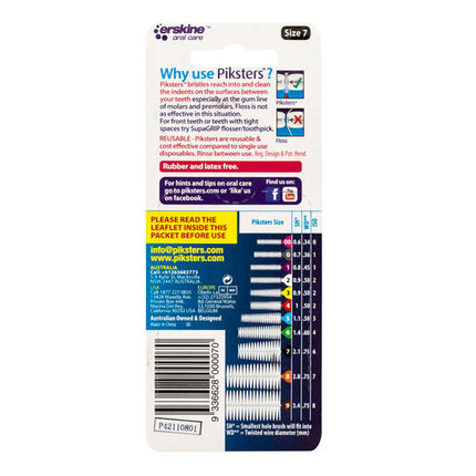 Piksters Interdental Size 7 Black 7Pk