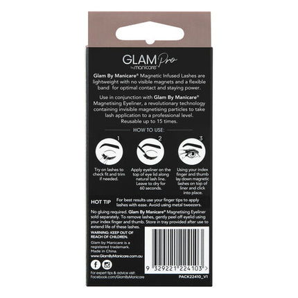 Glam by Manicare Pro Magnetic Infused Lashes Quinn