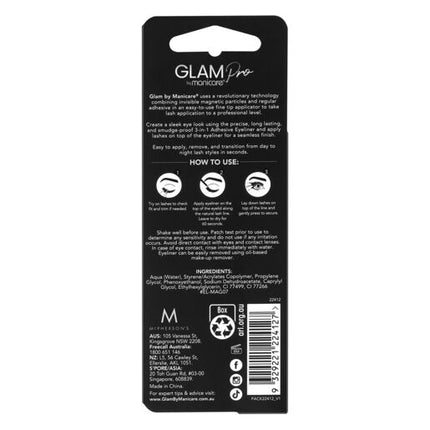 Glam by Manicare Pro 3 in 1 Adhesive Eyeliner