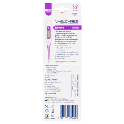 Welcare Digital Thermometer Deluxe WDT505