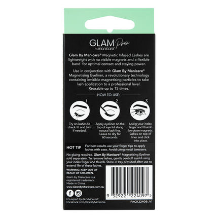 Glam by Manicare Pro Magnetic Infused Lashes Jourdan