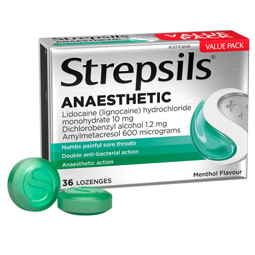 Strepsils Plus Anaesthetic 36 Lozenges
