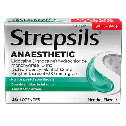 Strepsils Plus Anaesthetic 36 Lozenges