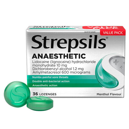 Strepsils Plus Anaesthetic 36 Lozenges