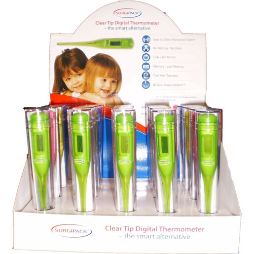 SurgiPack Clear Tip Digital Thermometer