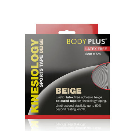 Body Plus Sport K-Tape Latex Free Biege 5cmx5m