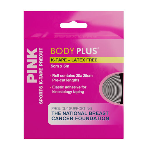 Body Plus Sport K-Tape Latex Free Pink 5cmx5m