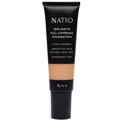 Natio Semi-Matte Full Coverage Foundation Hazelnut