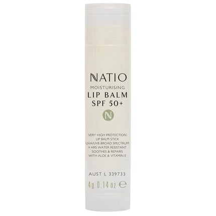 Natio Moisturising Lip Balm SPF 50+ 4g