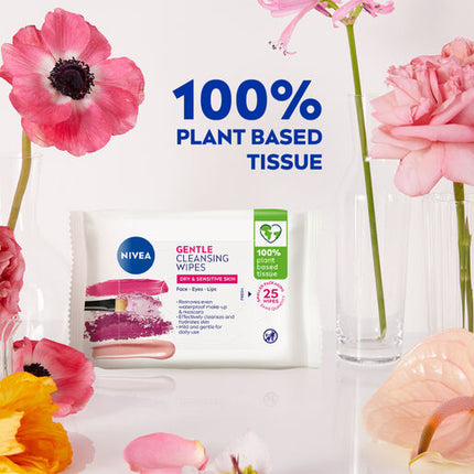 Nivea Daily Essentials Wipes Gentle 25 Pack