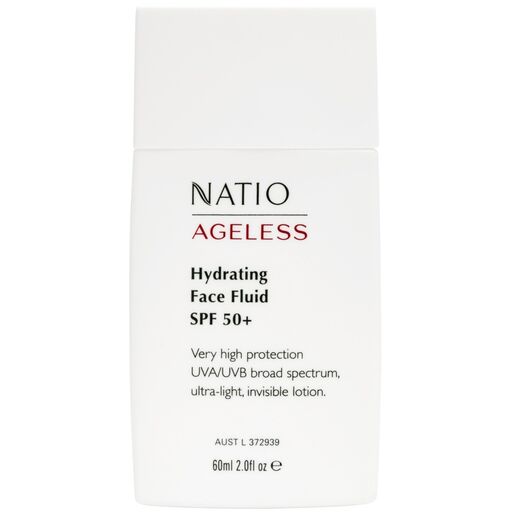 Natio Ageless Hydrating Face Fluid SPF 50+ 60ml