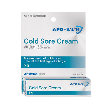 ApoHealth Cold Sore Cream 5g