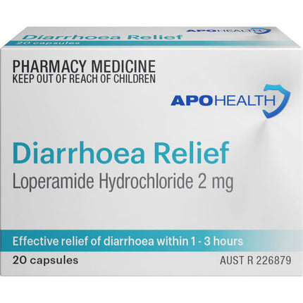 ApoHealth Diarrhoea Relief 20 Capsules