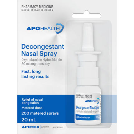 ApoHealth Decongestant Nasal Spray 20mL
