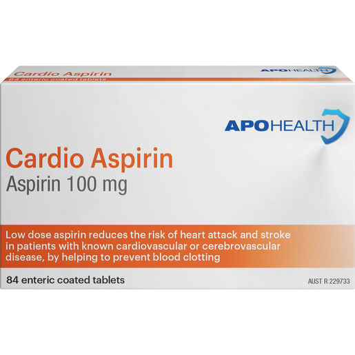 ApoHealth Cardio Aspirin 84 Tablets