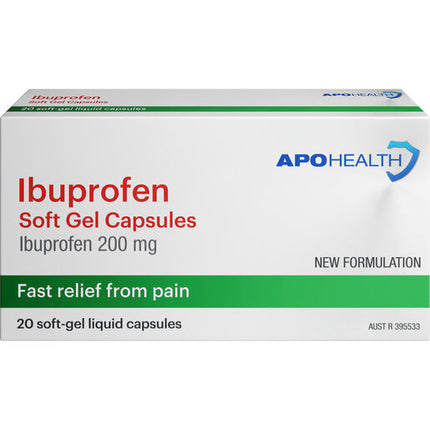 ApoHealth Ibuprofen 20 Gel Capsules
