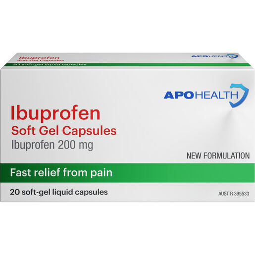 ApoHealth Ibuprofen 20 Gel Capsules