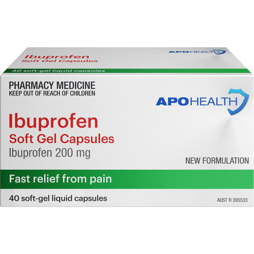 ApoHealth Ibuprofen 40 Gel Capsules