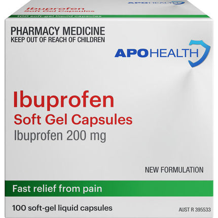 ApoHealth Ibuprofen 100 Gel Capsules