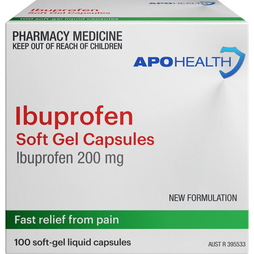 ApoHealth Ibuprofen 100 Gel Capsules