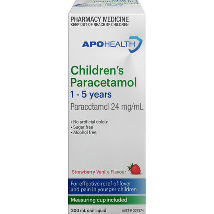 ApoHealth Paracetamol 1 Year - 5 Years 200mL