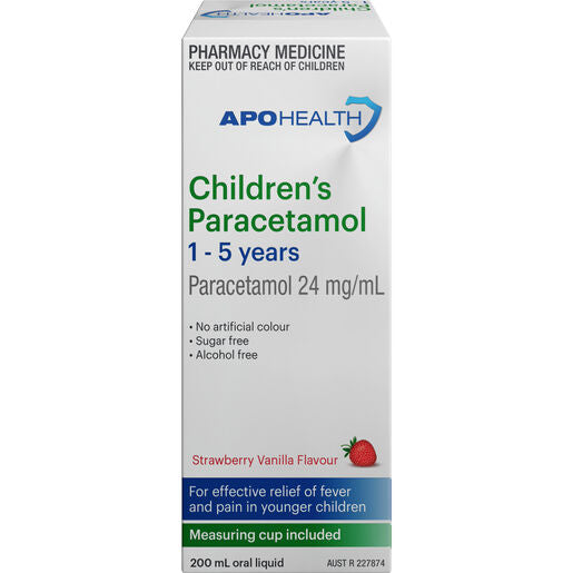 ApoHealth Paracetamol 1 Year - 5 Years 200mL