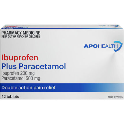 ApoHealth Ibuprofen Plus Paracetamol 12 Tablets