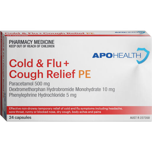 ApoHealth Cold & Flu + Cough Day & Night 24 Capsules