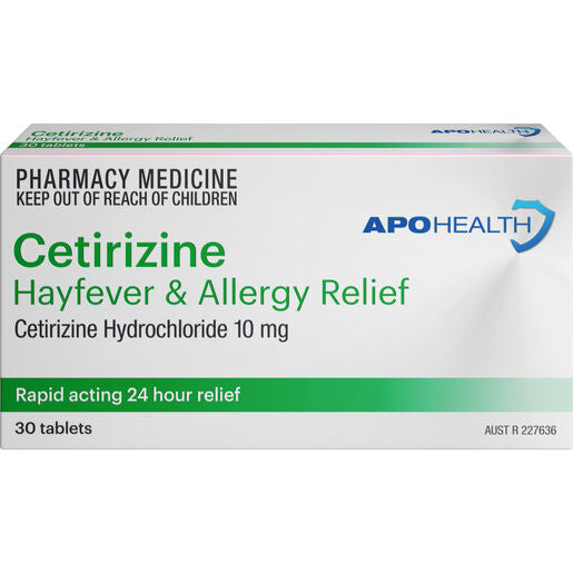 ApoHealth Cetirizine HCL 10mg 30 Tablets