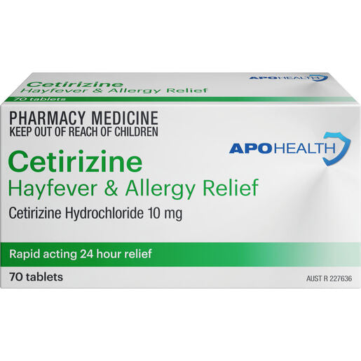 ApoHealth Cetirizine HCL 10mg 70 Tablets