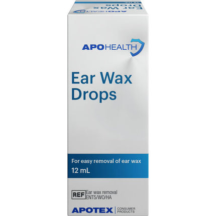 Apohealth Ear Wax Drops 25Mg/mL Bottle 12mL