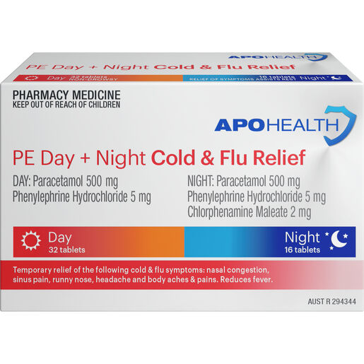 ApoHealth Cold & Flu PE Day & Night 48 Tablets