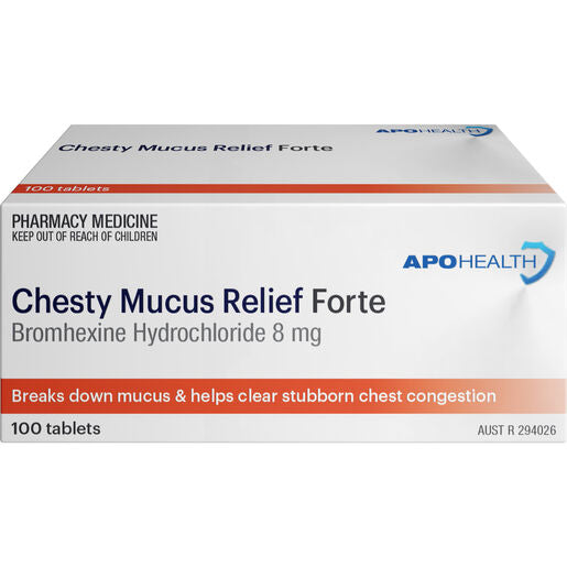ApoHealth Chesty Mucus Relief Forte 100 Tablets