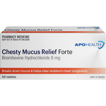 ApoHealth Chesty Mucus Relief Forte 50 Tablets