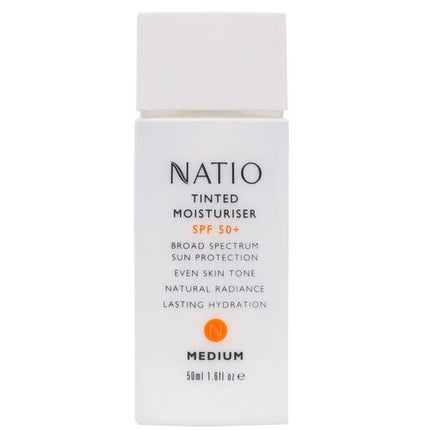 Natio Tinted Moisturiser Medium SPF50+ 50ml